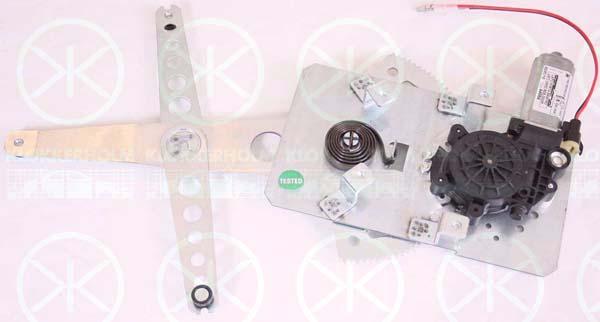 Window Regulator, with electric motor, Electric, Right Front, Number of pins: 2, 72210ST3G11 (HONDA), CUH102060 (ROVER)