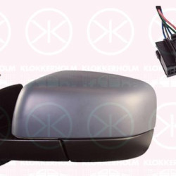 Exterior Mirror, Left, for electric mirror adjustment, Electronically foldable, Number of pins: 6, w/primer, Heatable, Convex, LR013775 (ROVER), LR019962 (ROVER), LR013766 (ROVER), LR041884 (ROVER), RO1320102 (ROVER)