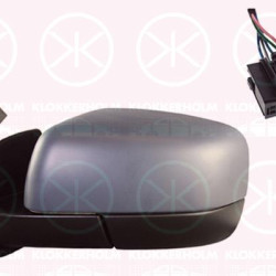 Exterior Mirror, Left, for electric mirror adjustment, Electronically foldable, with memory, Number of pins: 10, w/primer, Heatable, Convex, LR013775 (ROVER), LR019962 (ROVER), LR013768 (ROVER), LR041886 (ROVER), RO1320103 (ROVER)