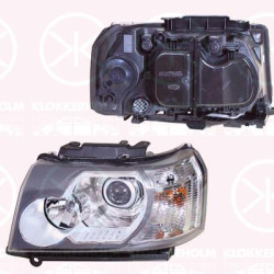 Headlight, Left, D3S/H7, PY21W, W5W, with dynamic bending light, with control unit for xenon, Varroc, LR001580 (LANDROVE), LR008805 (LANDROVE), LR014426 (LANDROVE), LR025246 (LANDROVE), LR032740 (LANDROVE), LR035865 (LANDROVE), LR043975 (LANDROVE), LR057306 (LANDROVE)