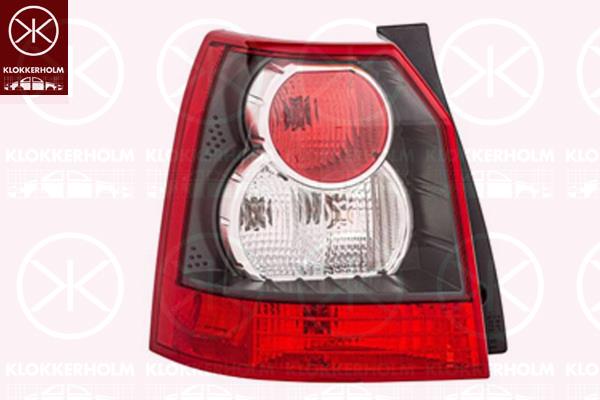 Tail Light Assembly, Left, with bulb holder, P21/5W, P21W, PY21W, Visteon, 9H52-13405-AD (LANDROVE), LR006130 (LANDROVE), LR008035 (LANDROVE), LR018443 (LANDROVE), LR023971 (LANDROVE), LR025607 (LANDROVE), XFB500030 (LANDROVE)