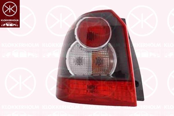 Tail Light Assembly, Left, with bulb holder, P21/5W, P21W, PY21W, Visteon, LR006130 (LANDROVE), LR025607 (LANDROVE), XFB500030 (LANDROVE)