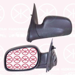 Exterior Mirror, Left, for electric mirror adjustment, Number of pins: 5, Heatable, Convex, CRB501061PMD (ROVER)