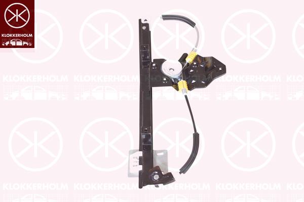 Window Regulator, 2/4-drs, OE-type, without electric motor, without comfort function, Electric, Right Rear, CVH101201 (ROVER), CVH101202 (ROVER)