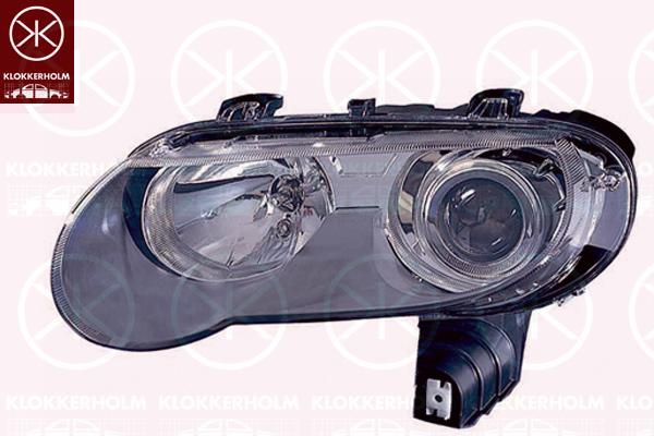 Headlight, with motor for headlamp levelling, Left, H9/H7, Housing Colour: black, Illuminance [lx]: 30, XBC002850 (ROVER)