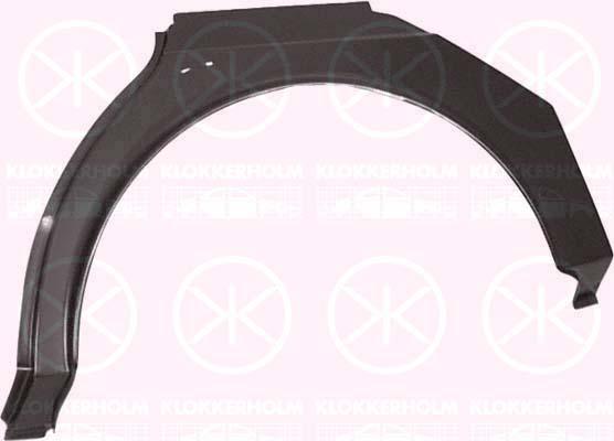 Quarter Panel, 4-dr, Wheel Arch Border, Repair Panel, Left Rear, Outer section, 