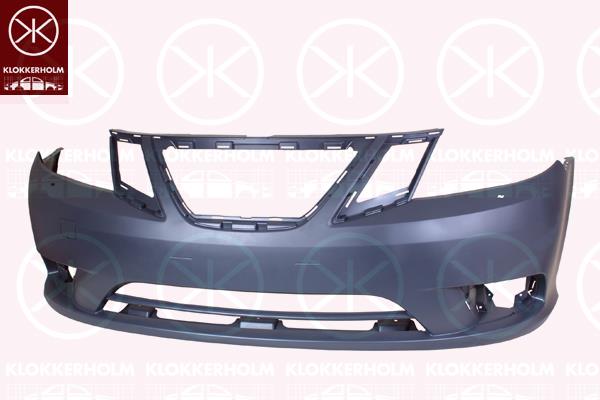 Bumper, w/primer, Front, with hole(s) for washer nozzle, not for trim level: AERO, 12 77 4314 (SAAB), 32 01 6147 (SAAB)