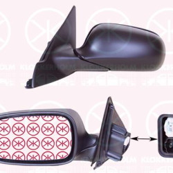 Exterior Mirror, Left, Electronically foldable, with memory, Number of pins: 7, Number of pins: 2, Heatable, w/primer, Aspherical, 12797722 (SAAB), 12795600 (SAAB), 12767073 (SAAB), 12795596 (SAAB), 12795605 (SAAB), 12845655 (SAAB)