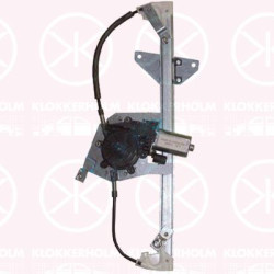 Window Regulator, 4-dr, Electric, Manufacturer Restriction: YS3FB45DX, Right Rear, without comfort function, with electric motor, Number of pins: 2, 12 788 914 (SAAB), 12 793 731 (SAAB)