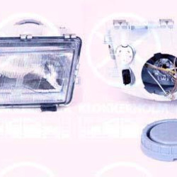 Headlight, CS, H1/H1, for vehicles with headlight levelling, for vehicles without headlight levelling, Left, Illuminance [lx]: 17.5, 9081373 (SAAB)