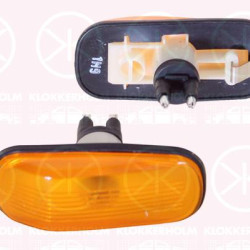 Direction Indicator, lateral installation, yellow, with bulb holder, 9124132 (SAAB)