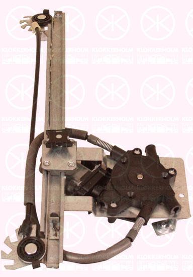 Window Regulator, with electric motor, without comfort function, Electric, Left Rear, 05184858 (SAAB), 46 95 672 (SAAB), 51 84 858 (SAAB)