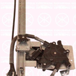 Window Regulator, with electric motor, without comfort function, Electric, Right Rear, 46 95 680 (SAAB), 5184866 (SAAB), 53 33 422 (SAAB)