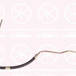 Hydraulic Hose, steering, from hydraulic pump to steering gear, with external thread, 05236039 (SAAB), 4839650 (SAAB), 5058219 (SAAB), 5062526 (SAAB), 5236039 (SAAB)