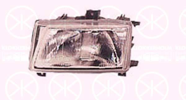 Headlight, H4, for vehicles with headlight levelling, for vehicles without headlight levelling, Valeo, Left, Illuminance [lx]: 20, 6K0941015 (SEAT)