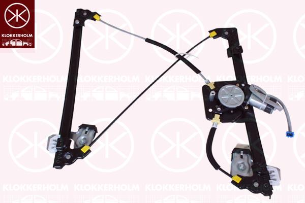 Window Regulator, OE-type, with electric motor, without comfort function, Electric, Right Front, Number of pins: 2, 6K4837402 (VAG), 6K4837402B (VAG), 6K4837402C (VAG), 6K4837402D (VAG), 6K4837402H (VAG), 6K4837402P (VAG), 6K4837462 (VAG)