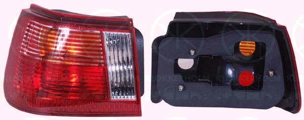 Tail Light Assembly, Left, Outer section, Indicator Colour: yellow, 6K6945111B (SEAT), 6K6945111C (SEAT), 6K6945111G (SEAT)