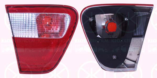 Tail Light Assembly, with front fog light, white/red, Left, Inner Section, 6K5941107F (SEAT), 6K5945107F (SEAT)