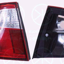 Tail Light Assembly, without bulb holder, white/red, Right, Outer section, 6K5945112F (SEAT)