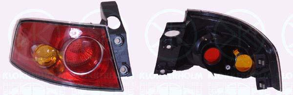 Tail Light Assembly, without bulb holder, Left, Outer section, 6L6945111 (SEAT), 6L6945111B (SEAT), 6L6945111D (SEAT)