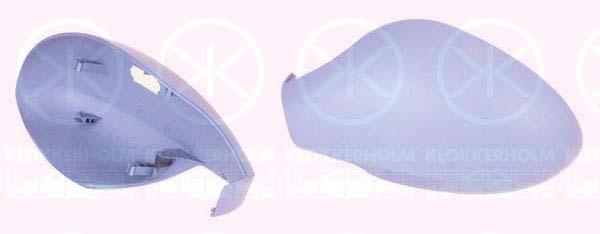 Housing, exterior mirror, w/primer, Left, 021586411P (SEAT), 6L0857537 (SEAT), 6L0857537 GRU (SEAT)