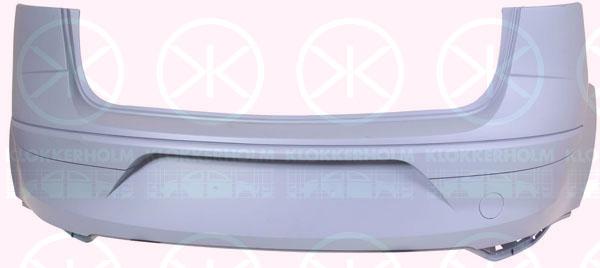 Bumper, w/primer, Rear, not for trim level: FR, 5P0807417T GRU (SEAT), 5P9807417CGRU (SEAT)