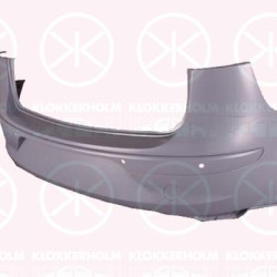 Bumper, w/primer, Rear, with hole(s) for parking distance control, not for trim level: FR, 5P8807421A GRU (SEAT)