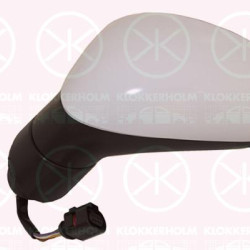 Exterior Mirror, w/primer, for electric mirror adjustment, Aspherical, Heatable, Left, 1P1857507 (SEAT), 1P1857507K (SEAT)