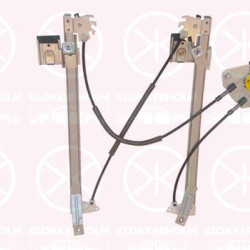 Window Regulator, 4-dr, without electric motor, Electric, Right Front, 1P0 837 462 A (VW)