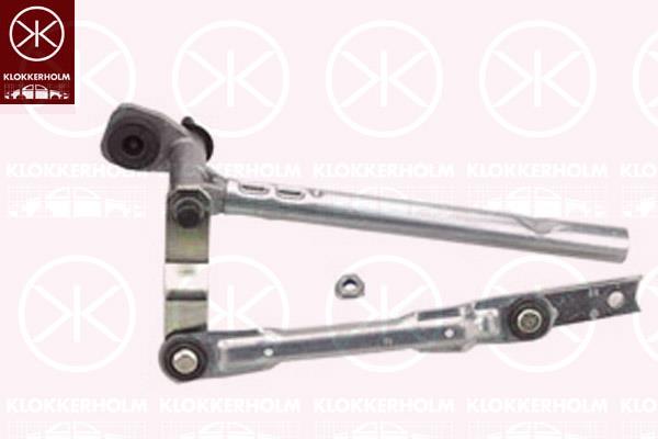 Wiper Linkage, Left Front, for left-hand drive vehicles, 1P0 955 601A (VW), 1P0955601A (SKODA), 1P0955601A (SEAT), 1P0955601A (AUDI)