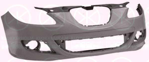 Bumper, w/primer, Front, with hole(s) for fog lights, not for trim level: Cupra, FR, 1P0807217AAGRU (SEAT)