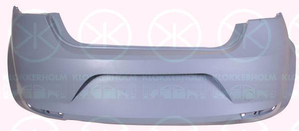 Bumper, w/primer, Rear, not for trim level: Cupra, FR, 1P0807421 GRU (SEAT)