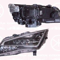 Headlight, Left, Illuminance [lx]: 20, LED, with motor for headlamp levelling, Valeo, 5F1941007 (SEAT), 5F1941007B (SEAT), 5F1941007D (SEAT), 5F1941007E (SEAT)