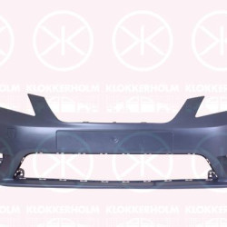 Bumper, w/primer, Front, with hole(s) for fog lights, 5F0 807 217BRGRU (SEAT), 5F0807217BRGRU (SKODA)