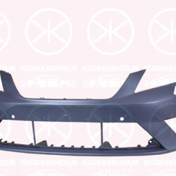 Bumper, w/primer, Front, with hole(s) for fog lights, with hole(s) for parking distance control, with hole(s) for washer nozzle, Trim Level: FR, 5F0807217CEGRU (SEAT), 5F0807217EPGRU (SEAT)