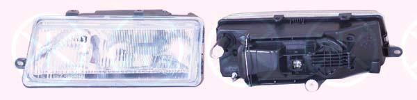 Headlight, Left, Illuminance [lx]: 25, H1/H1, without motor for headlamp levelling, Hella type, 1L0941017H (SEAT)