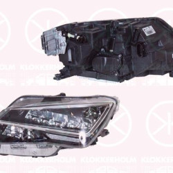 Headlight, Left, Illuminance [lx]: 20, LED, with motor for headlamp levelling, Valeo, 6JB 941 007C (SEAT), 6JB941007B (SEAT), 6JB941007C (SEAT)