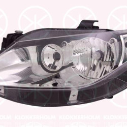 Headlight, Illuminance [lx]: 17.5, Right, H7/H7, Housing Colour: chrome, without motor for headlamp levelling, 6J1941006C (SEAT), 6J1941006D (SEAT)