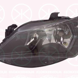 Headlight, Right, Illuminance [lx]: 12.5, H7/H7, Housing Colour: black, without motor for headlamp levelling, 6J1941034D (SEAT), 6J1941034F (SEAT), 6J1941034H (SEAT)