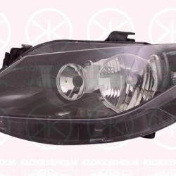 Headlight, Illuminance [lx]: 17.5, Left, H7/H7, Housing Colour: black, with motor for headlamp levelling, 6J1941033A (SEAT)