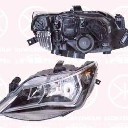 Headlight, Illuminance [lx]: 12.5, Left, H7/H7, with motor for headlamp levelling, Valeo, 6J1 941 005L (SEAT), 6J1941005L (SEAT)