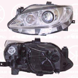 Headlight, Illuminance [lx]: 20, Right, Bi-Xenon, with motor for headlamp levelling, without control unit for Xenon, Valeo, 6J1941754 (SEAT), 6J1941754A (SEAT)