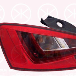 Tail Light Assembly, 5-drs, Left, LED, Indicator Colour: black, with bulb holder, AL, 6J4945095L (SEAT), 6J4945111J (SEAT)