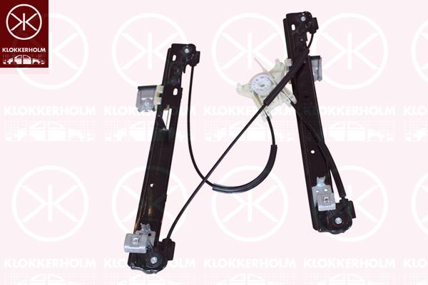 Window Regulator, 4-dr, OE-type, without electric motor, Electric, Left Front, 6J4837461 (SEAT)