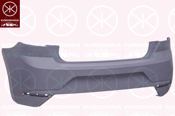 Bumper, w/primer, Rear, not for trim level: CUPRA, 6F0807421D GRU (SEAT), 6F0807421DGRU (SEAT), 6F0807421E GRU (SEAT)