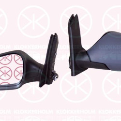 Exterior Mirror, Left, for electric mirror adjustment, w/primer, Heatable, Convex, 5P8857521A (SEAT), 5P1857507L 9B9 (SEAT), 5P8857537 GRU (SEAT)