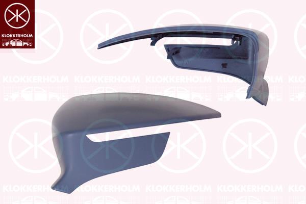 Housing, exterior mirror, Left, w/primer, 575857537DGRU (SEAT), 575857537D (SEAT), 575857537DGRU (VW)