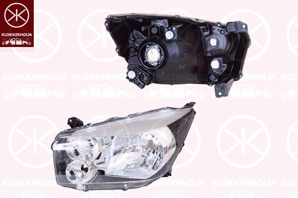 Headlight, Right, H4, Light Function: without daytime running light (LED), W21/5W, PY21W, with motor for headlamp levelling, 3512084M10 (SUBARU), 3512084M10-000 (SUZUKI)