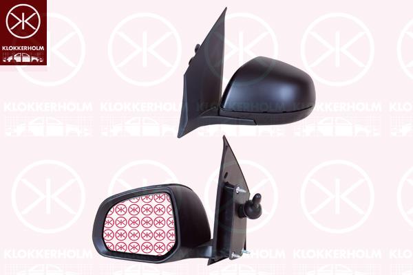 Exterior Mirror, Left, w/primer, Convex, 84702M68K1 (SUZUKI), 84702M68K1 (NISSAN), 84702-M68K1 (SUZUKI), 963024A05B (NISSAN)