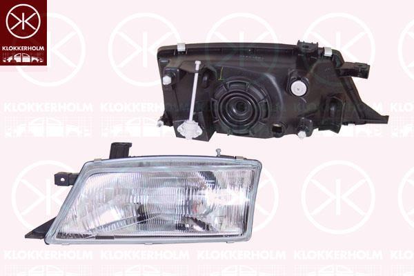 Headlight, H4, for vehicles without headlight levelling, Depo, Right, Illuminance [lx]: 17.5, 3532060G30 (SUZUKI), 3532060G30000 (SUZUKI), 35320-60G30-000 (SUZUKI)